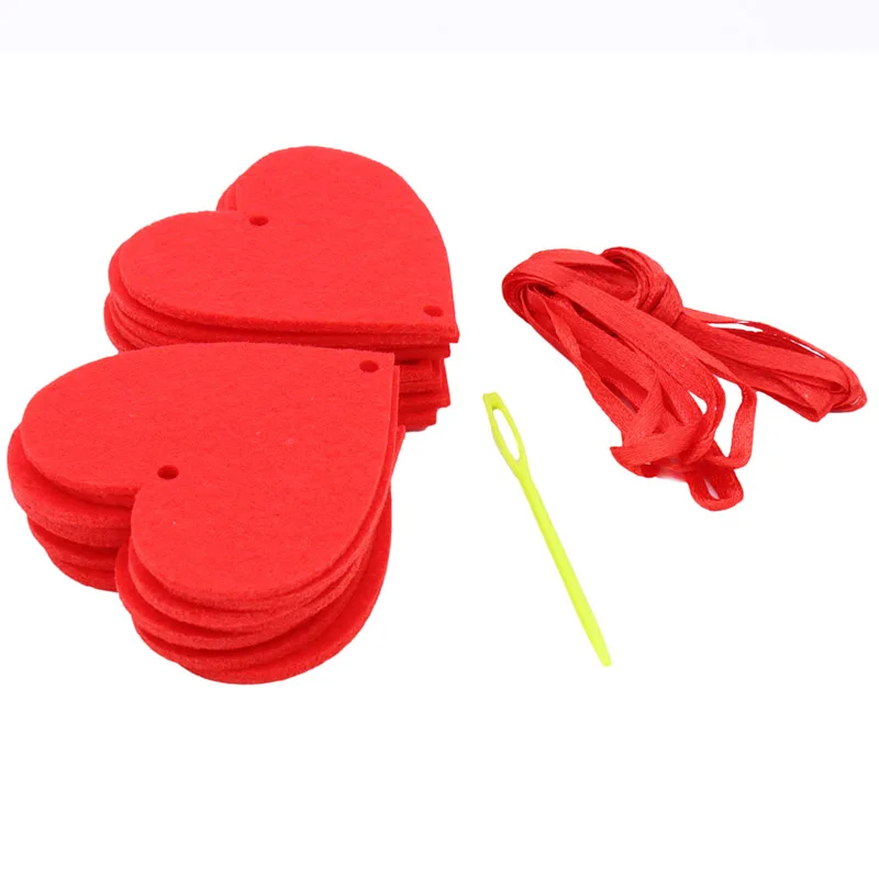 

Fashion Happy Family Love Heart Curtain Garland Flags Banner Wedding Decoration Birthday Party Supplies Red Bunting
