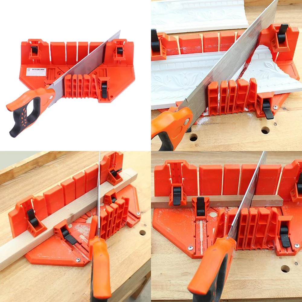 14 Inches Clamping Mitre Box Woodworking Saw Cutter Tools Accessories Adjustable Angle For Woodworker Woodcarver Carpenter