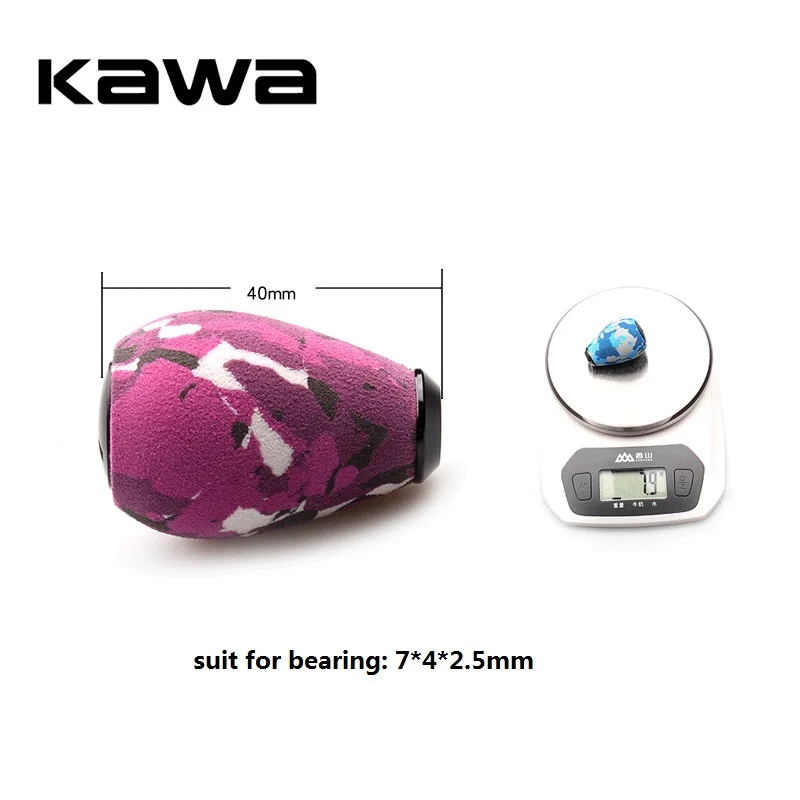 Kawa 1pc Fishing Reel Knob EVA Materails Reel Handle DIY Knob For Bearing 7*4*2.5mm Bait Casting Spinning Fishing Reel Accessory