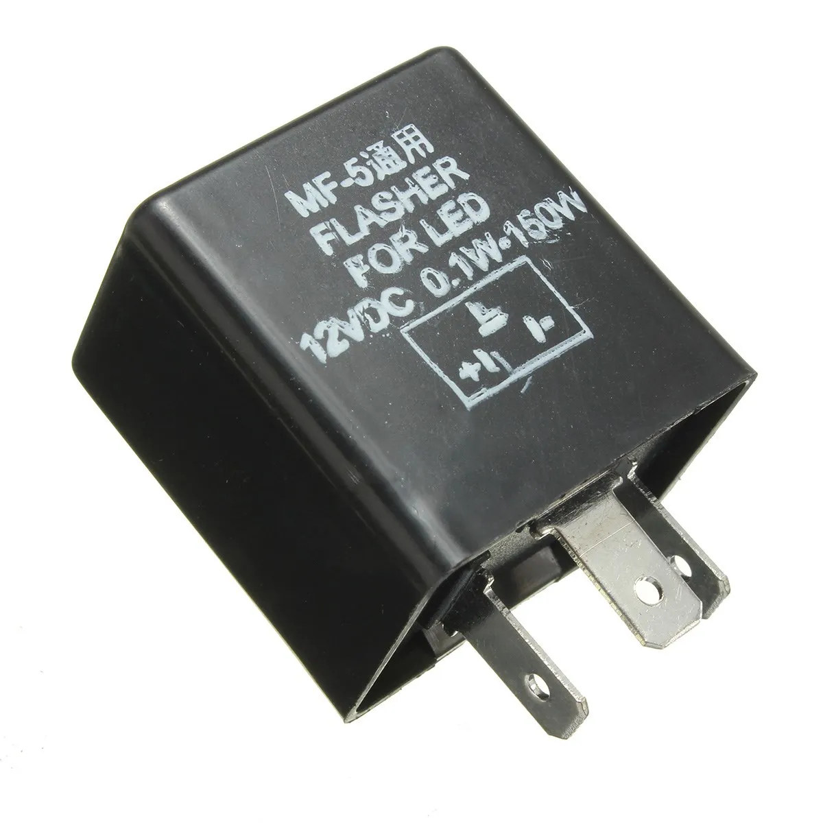 

Black Universal MF-5 12V 0.1-150w Car Motorcycle 3 Pin Indicator LED Flasher Relay