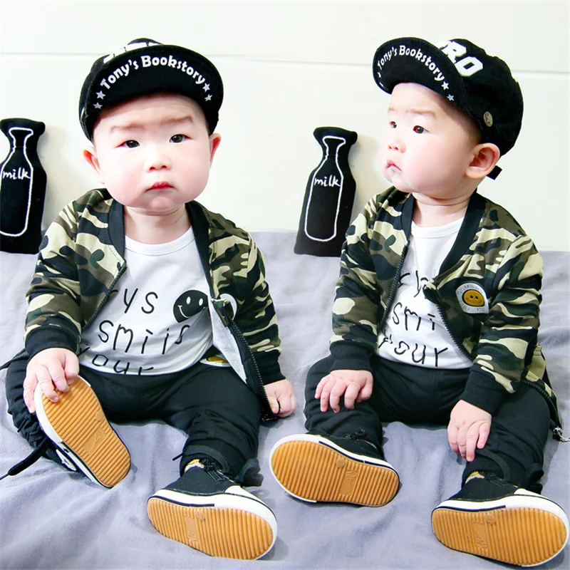 Baby 3 Piece Set Boys Clothing Suit Gift For Newborn Infant Cotton