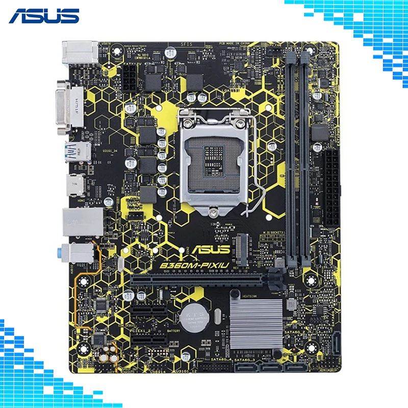 

Asus B360M-PIXIU Desktop Motherboard Intel B360 Chipset Socket LGA1151 Micro ATX