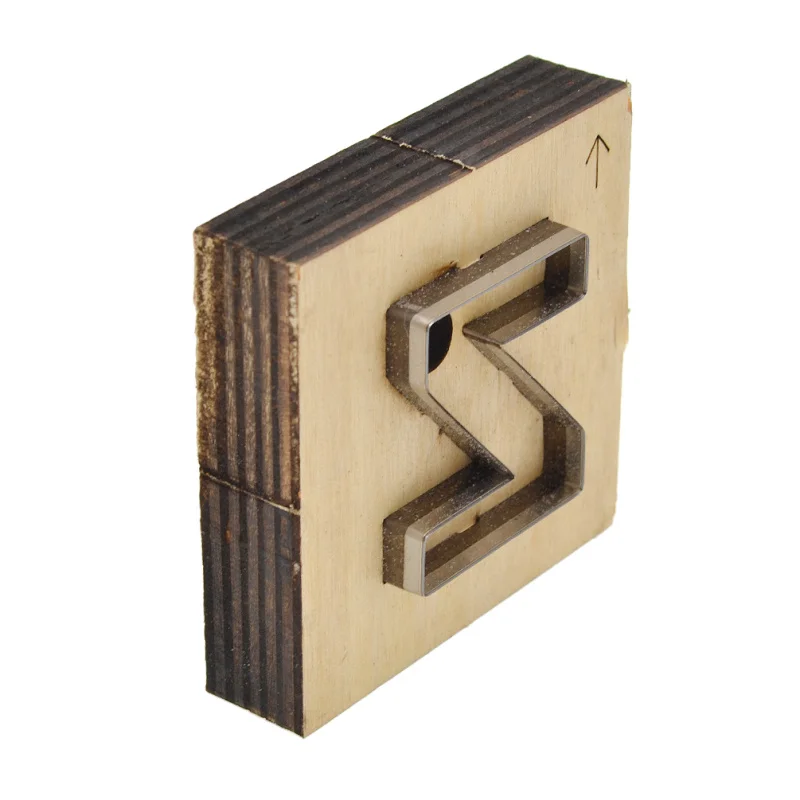Индивидуальная ручная работа 26 букв кожа ремесла штамповки DIY деревянная форма для литья резак