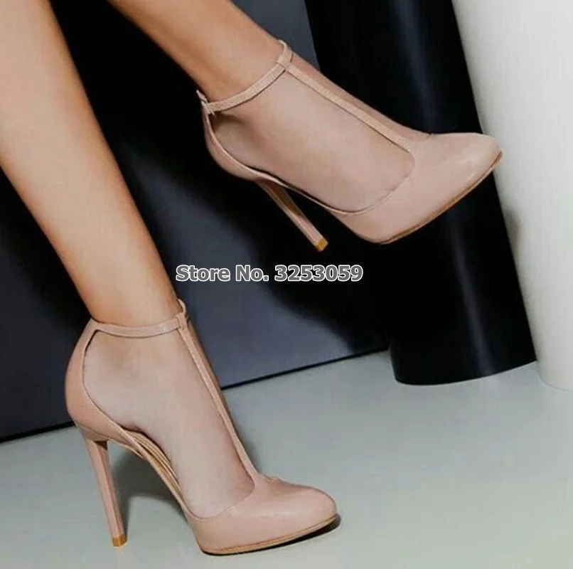 ALMUDENA Ladies Charming Nude Black Patent Leather Dress Pumps T-strap Buckle Strap Dress Shoes Thin High Heels Banquet Shoes ALMUDENA Ladies Charming Nude Black Patent Leather Dress Pumps T-strap Buckle Strap Dress Shoes Thin High Heels Banquet Shoes