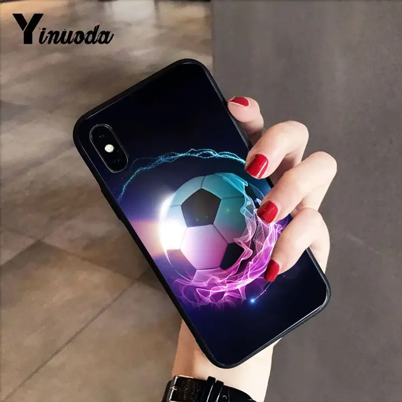 Football Soccer Ball on water burning fire sports
