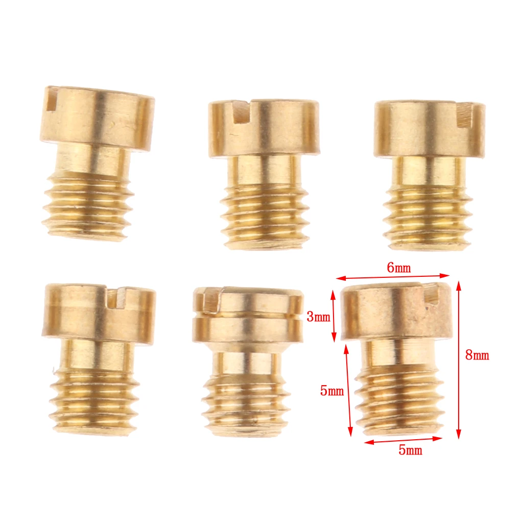 20pcs Carburetor Main Jet Kit for PWK Keihin 85 88 90 92 94 95..120 122 124 High Class Quality Copper Material