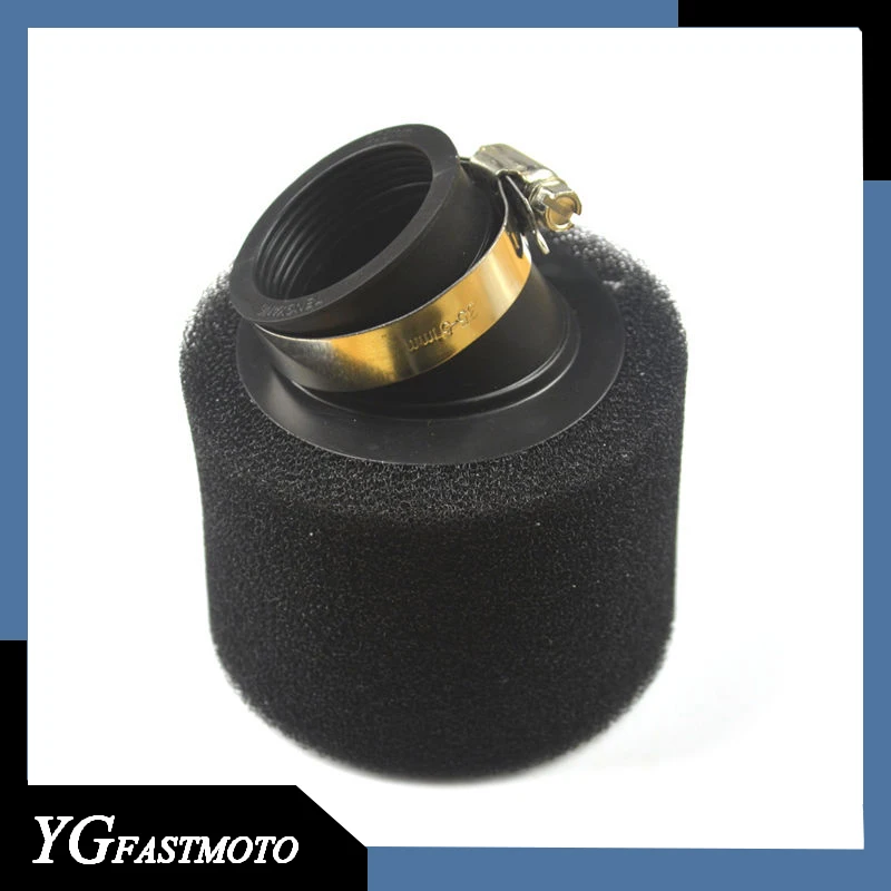 Motorcycle 38mm Sponge Foam Air Filter Cleaner Bent Neck For 70 90 110 125CC ATV Scooter Mini