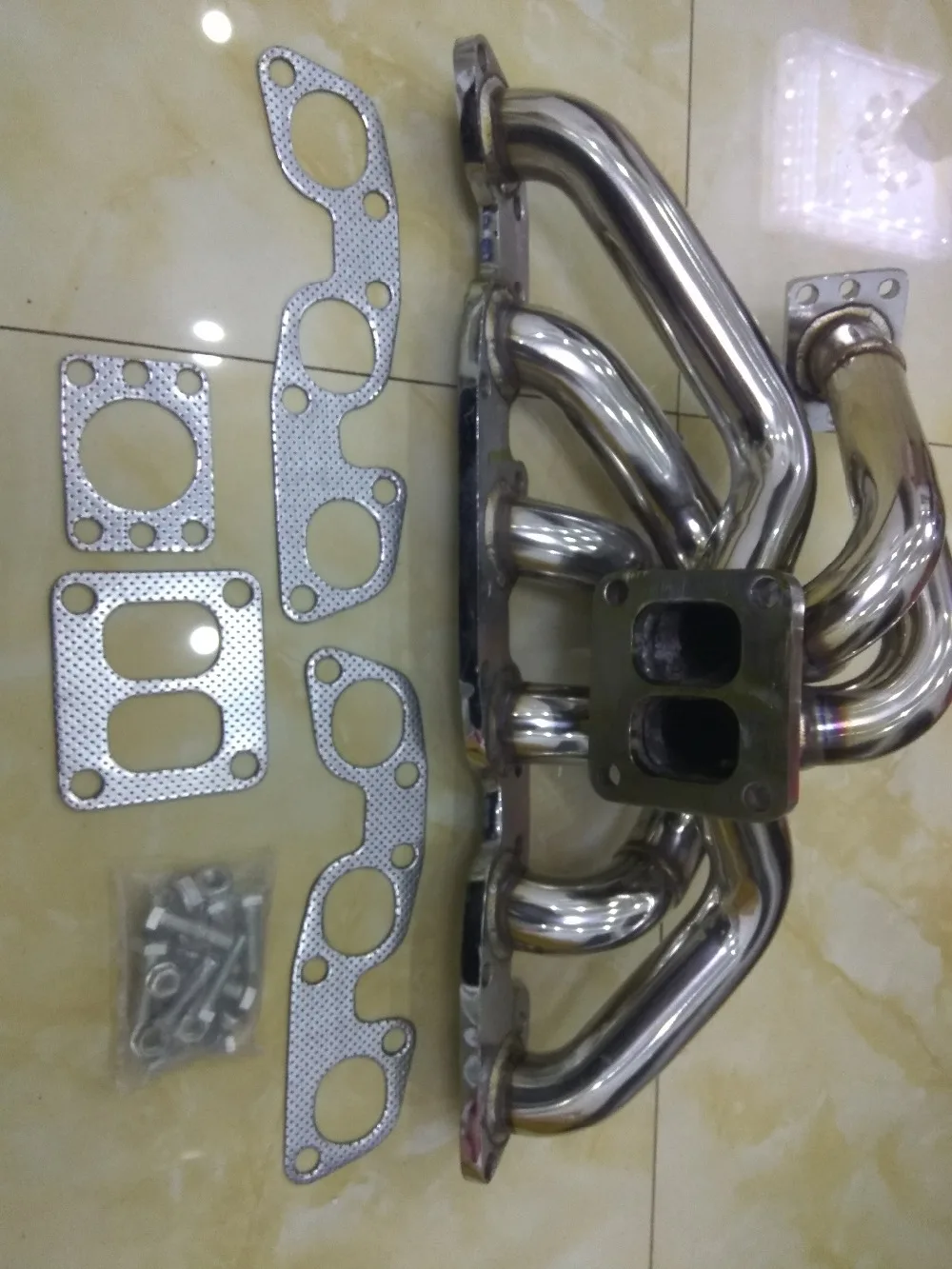 

exhaust manifold Skyline GTR R32/R33/R34 RB26 RB26DET TOP MOUNT T4 Turbo manifold with gaskets and bolts