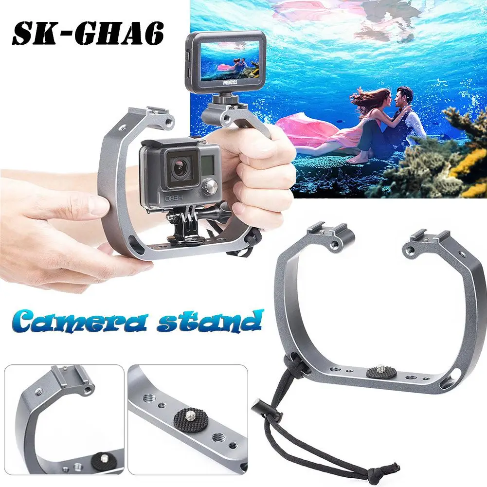 Buy Sports Camera Double Handle Bracket Underwater