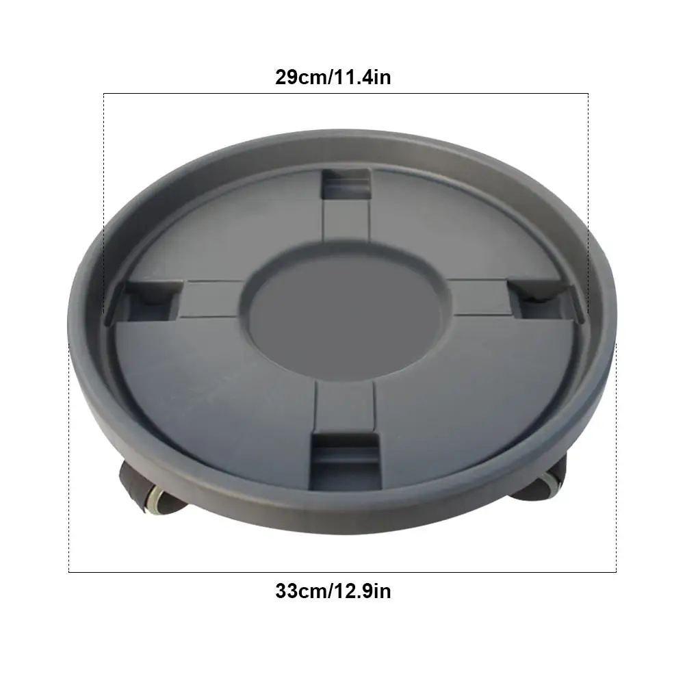 Съемный держатель цветочного горшка ролик Универсальный колеса имитация кашпо из цемента круглый лоток с шкивом подставка для цветочных Горшков
