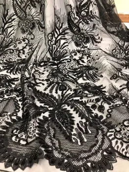 

classic Yaking-91016 guipure lace fabric african embroidered cord lace fabric for party dress