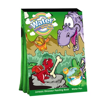 

Magic Water Drawing Cloth Book Dinosaur Cartoon Animals Doodle Painting Coloring Mat Educational Toys Gifts For Children Kids