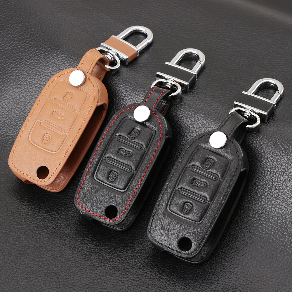 VCiiC Remote Flip Key Silicone Protecting Key Case Cover Fob Holder 3 Buttons for Vw Volkswagen