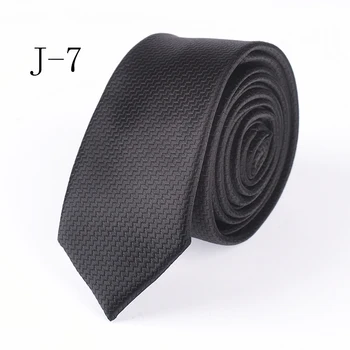 

5cm Top fashion Skinny tie solid black geometric necktie