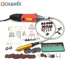 GOXAWEE 240W Mini Electric Drill for Dremel Style Power Tools Die Grinder With Flexible Shaft Abrasive Tool Drill Electric