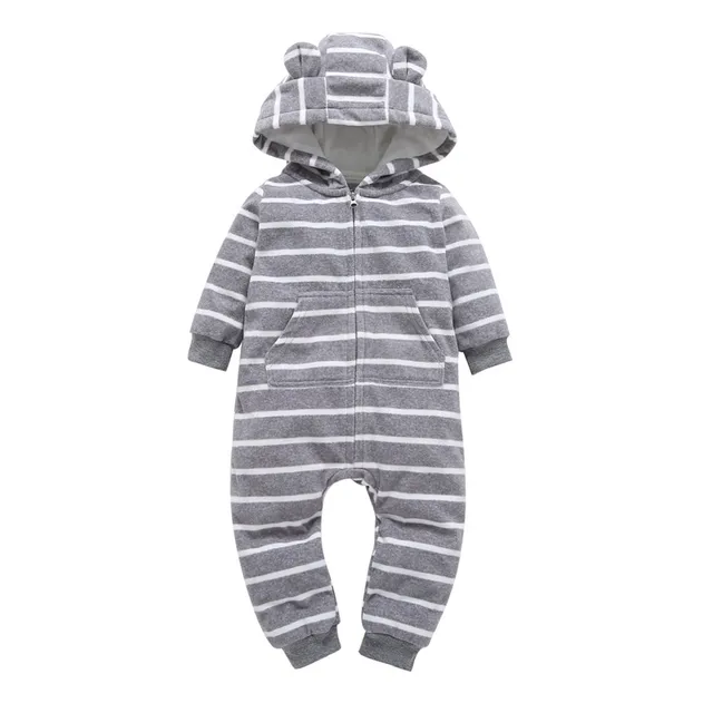 kid boy girl Long Sleeve Hooded Fleece jumpsuit overalls red plaid Newborn baby winter clothes unisex new born costume 2020 6