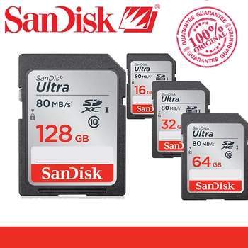 

SanDisk SD Card memory cards Ultra Max 80MB/s Reading Speed 128GB 64GB 32GB 16GB class 10 UHS-I SDHC/SDXC for Camera video