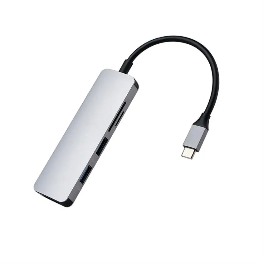Высококачественный 2018 Новый Type-C USB 3 0 к 4K HDMI SD TF кардридер 5 в 1 концентратор