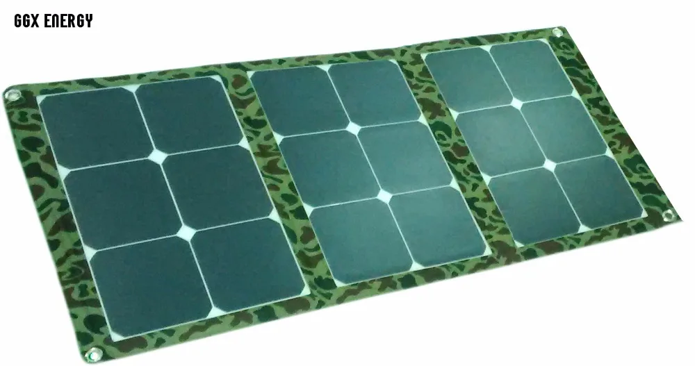 60 Вт SUNPOWER Складная портативная солнечная панель без рамки тканевая сумка для