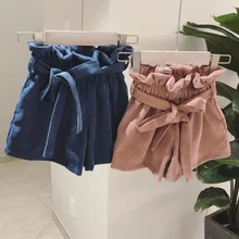 Новые весенние детские шорты с цветочным принтом ярких цветов для девочек, детские шорты с юбкой