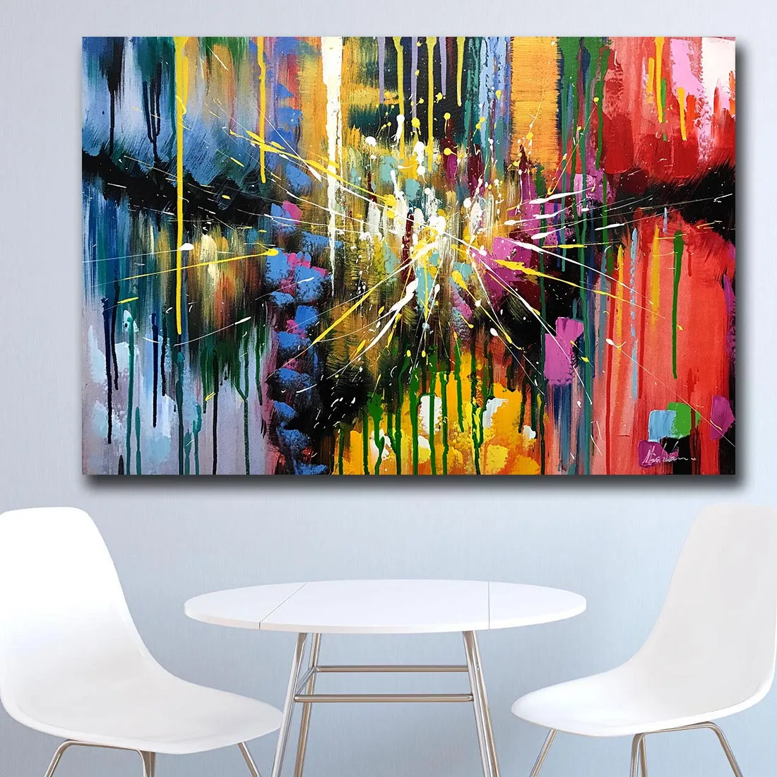 Wxkoil Graffiti Art Abstract Painting Colorful Canvas Wall Pictures For Living Room Office Bedroom Modern Canvas Oil Painting Picture For Living Room Wall Picturesgraffiti Art Aliexpress