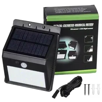 

20-LED Solar Wall Lamp Outdoor Waterproof PIR Motion Sensor Activated Courtyard Light