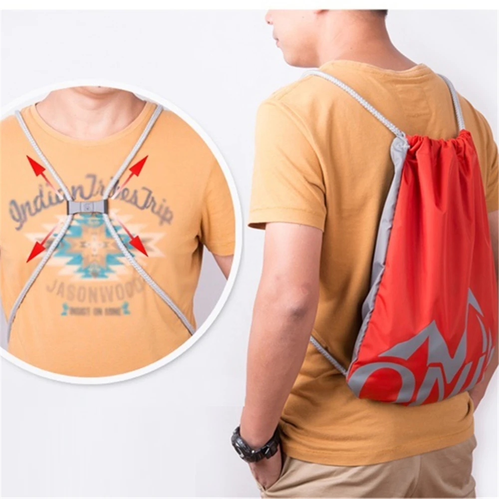 

AONIJIE Waterproof Drawstring Backpack Solid Tote Ultralight Bag Yoga Fitness Gym Bag Sports Mountaineering Bags For Women Men