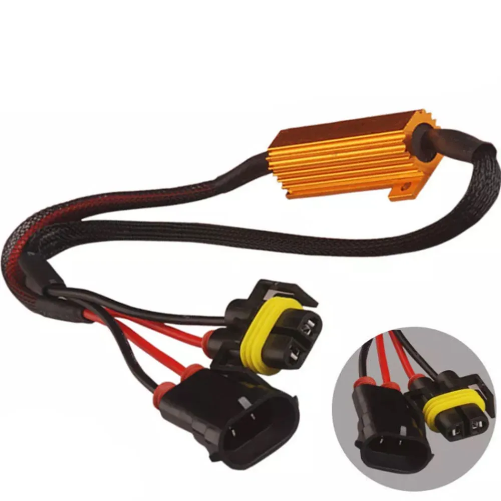 

2X Auto Accessories H8 H11 LED DRL Fog Light Canbus 50W Load Resistor Error Free Decoder Cancel Led Turn Signal Resistor