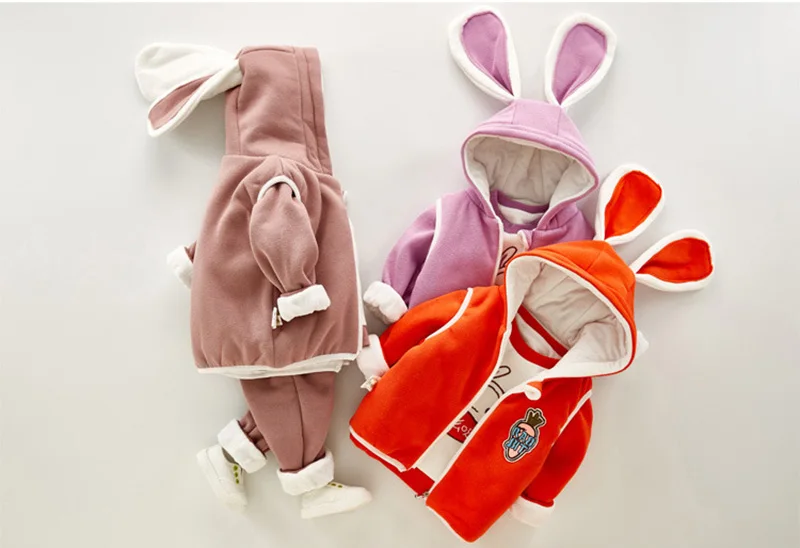 winter infant clothes baby boys girls clothes sets cute soft cotton suits vest+pants+sweater kids newborn outfits (5)