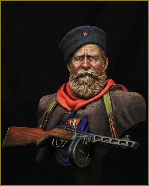 

1/10 Scale Resin Bust Russian Cossack Officer