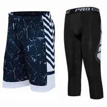 Мужские баскетбольные шорты быстросохнущие беговые фитнес-плотно дышащие тренировочные Спортивная одежда для бега для спортзала для игры в баскетбол спортивные шорты наборы