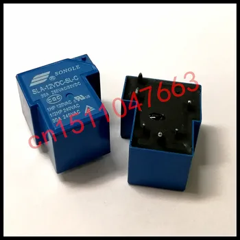 

Free shipping 100pcs T90 Coil Relay 12VDC 30A 250VAC 30VDC 6 pin 1NO 1NC SLA-12VDC-SL-C PCB Type