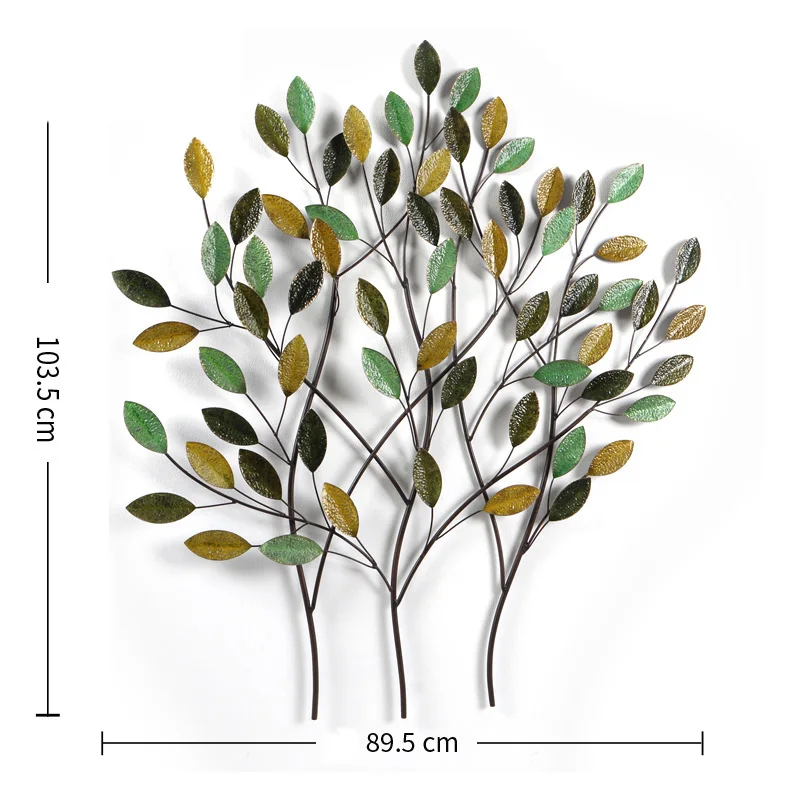 

New Modern Minimalist Creative Iron Wall Decoration Tree 3D Hanging Living Room Decorations Ornaments Murals Furnishing Crafts