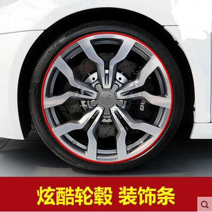 

Car-Styling Wheel Hub Rim Protection Sticker For Ford EDGE Explorer EXPEDITION EVOS START C-MAX S-MAX B-MAX