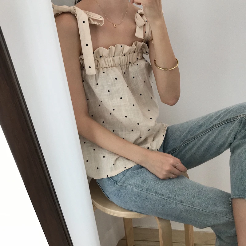 Женские повседневные топы в японском стиле Kawaii Ulzzang однотонный облегающий жилет
