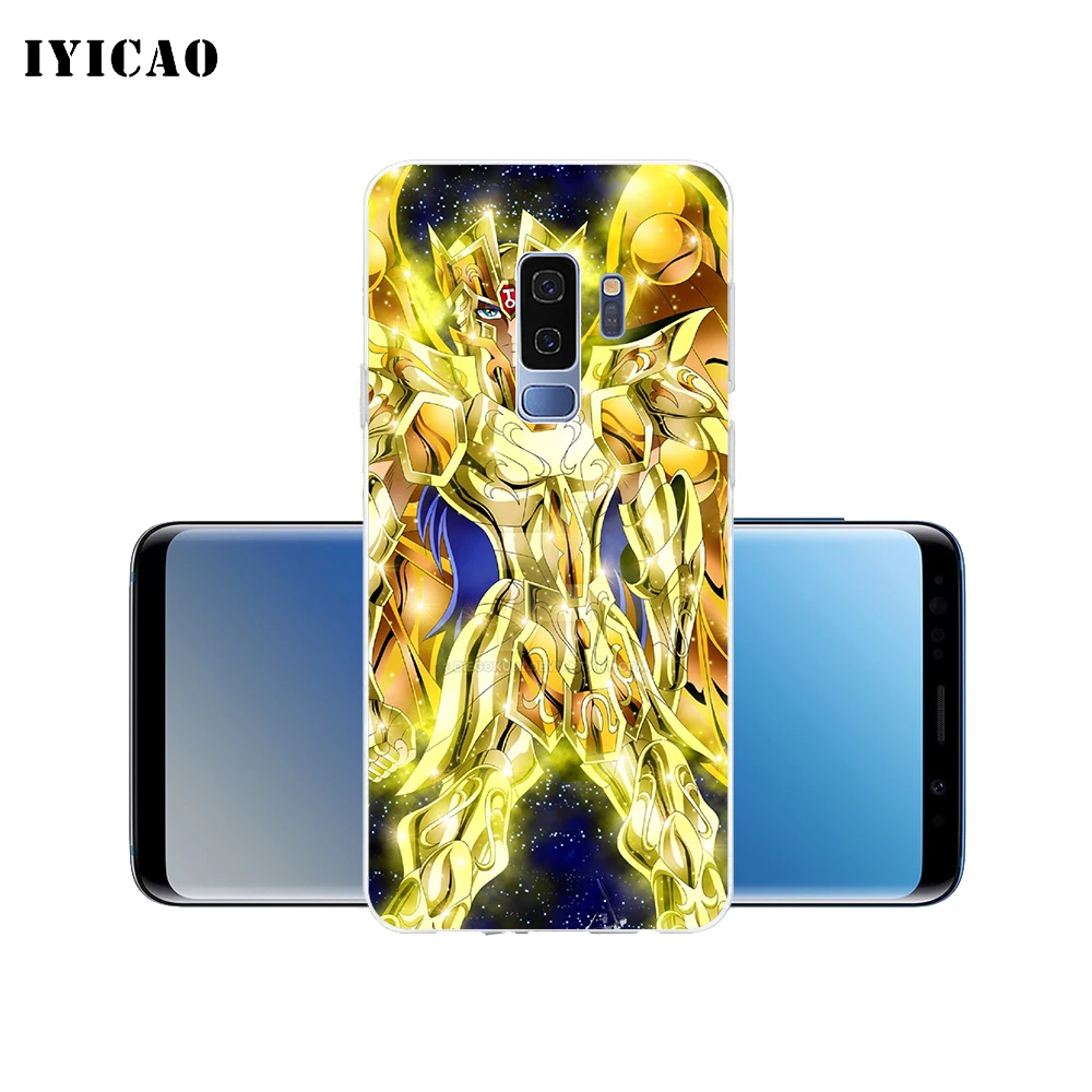 IYICAO мультфильм Saint Seiya Мягкий силиконовый чехол для телефона Samsung Galaxy S10e S10 S9 S8 Plus S7