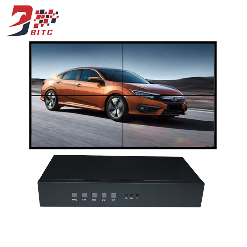 Video Wall Controller 2x2 1080P RS232 Control 180 degree rotation USB,AV,HDMI input image stitching Splicing processor цена Video Wall Controller 2x2 1080P RS232 Control 180 degree rotation USB,AV,HDMI input image stitching Splicing processor цены онлайн