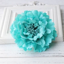 Newest style Fabric Blooming peony Flower Corsage Brooch woman Hair Decorations & Brooch wedding party Hair Clip Bridal Wedding