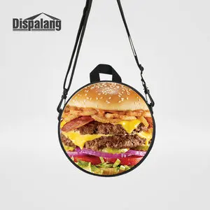 Dispalang 3D печать рюкзак с изображениями гамбургеров для маленьких мальчиков и девочек круглый Mochila Infantil детские маленькие школьные сумки рюкзак Rugtas