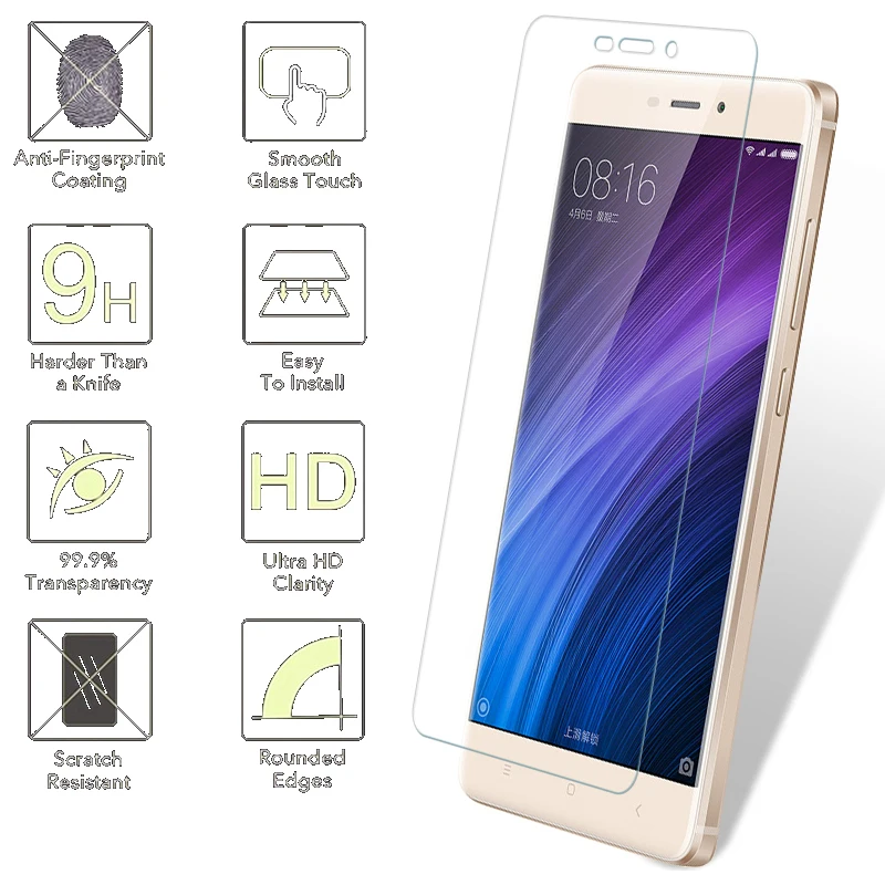 9H-2-5D-Film-Screen-Protector-Case-Cover-Tempered-Glass-For-XiaoMi-RedMi-Note-4-Pro