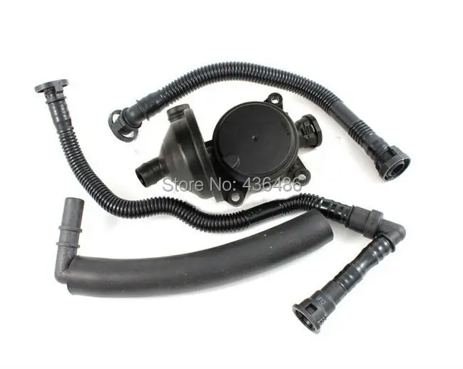 New Set Crankcase Breather Vent Valve + 3 Hose Kit 11617503520