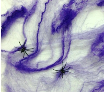 

Free shipping Halloween supplies bar scene props spider silk spider web spider spider 20 grams of cotton belt accessories