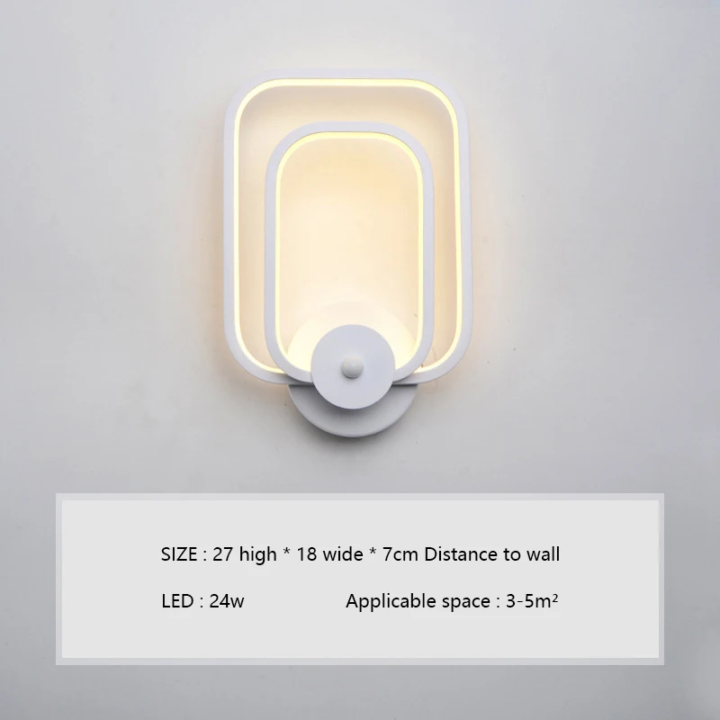24 Вт светодиодный алюминиевый настенный светильник домашние прикроватные спальные бра искусство креативный коридор настенный светильник для коридора Декор AC85-265V