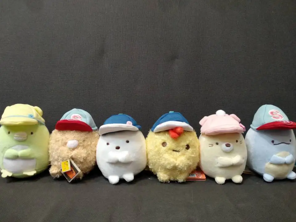 

8cm Japan Sumikkogurashi plush toy peluche Sumikko gurashi small pendant bag ornaments key chains ornament graduation gift