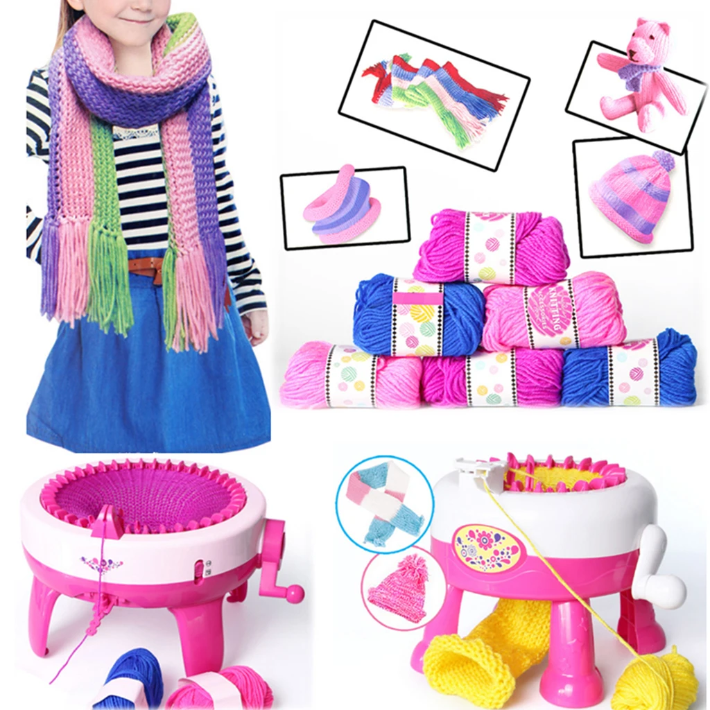 6 рулонов/упаковка шерстяная пряжа для вязальной машины DIY шарф шапка носок ремесло ткач вязальщик ролевые игры игрушки для девочек детские подарки