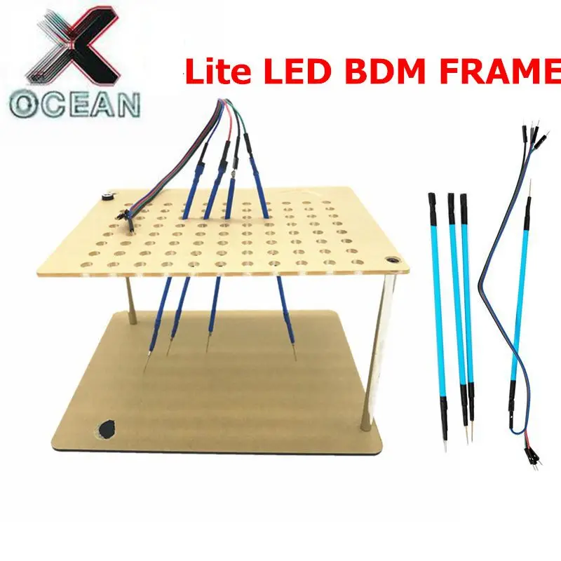 

Newest Lite BDM FRAME LED Light With Mesh Assistant 4pcs Probe Pin ECU Programmer Tool Works For V7.020/V5.017/100/FGTECH/BDM100