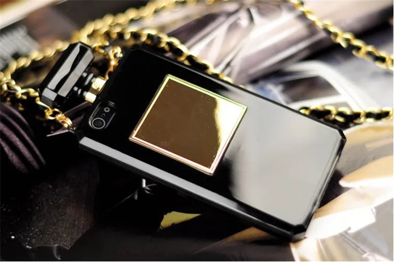 Hot High Puality Perfume Bottle Lanyard Chain TPU Case Handbag Case Cover For iPhone 13 12 11 Pro MAX 6 6S 7 8 Plus X XR XS Max iphone 13 pro max case