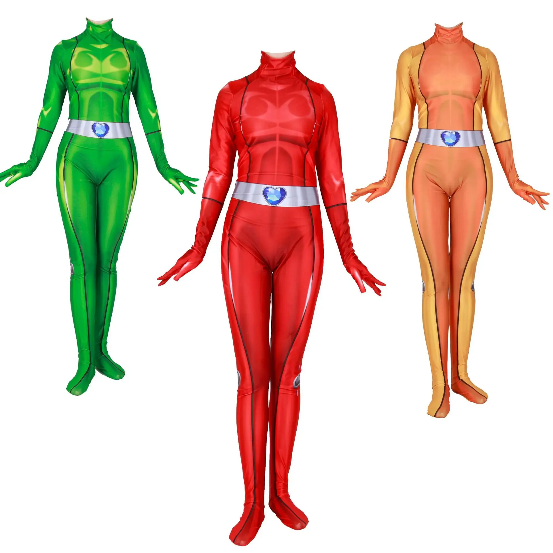 

Totally Spies Anime Girl Agent Cosplay Ms. 3d Digital Print Siamese Tights Game Party Performance Photography
