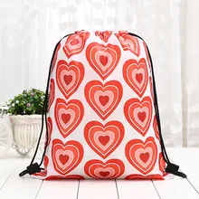 Унисекс Складной хлопковый рюкзак для хранения, комплект веревок, сумка на День святого Валентина, сумки для покупок на шнурке, горячая распродажа, чехол