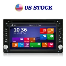 US Stock Car Universal 2 Din Radio DVD GPS Stereo Navigation Video Player for Universa
